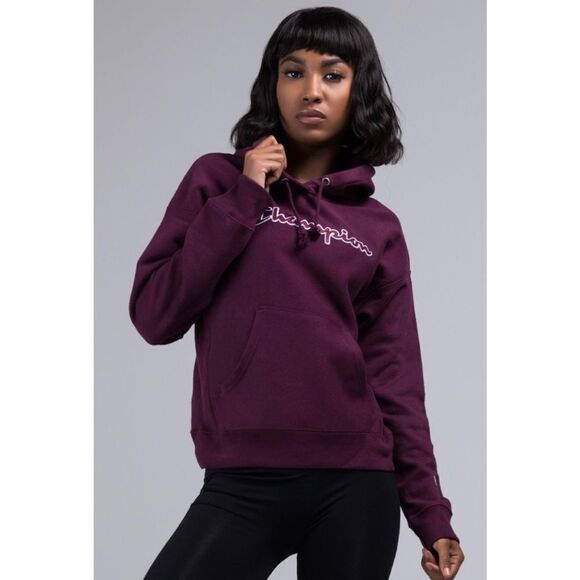 CHAMPION REVERSE WEAVE HOODIE CHENILLE LOGO - Picture 5 of 11